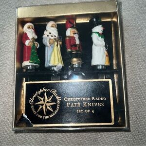 Christopher Radko Home for the Holidays Nutcracker Pate Knives Spreader Set of 4